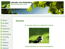 Tablet Screenshot of labrador-kaltenberg.de